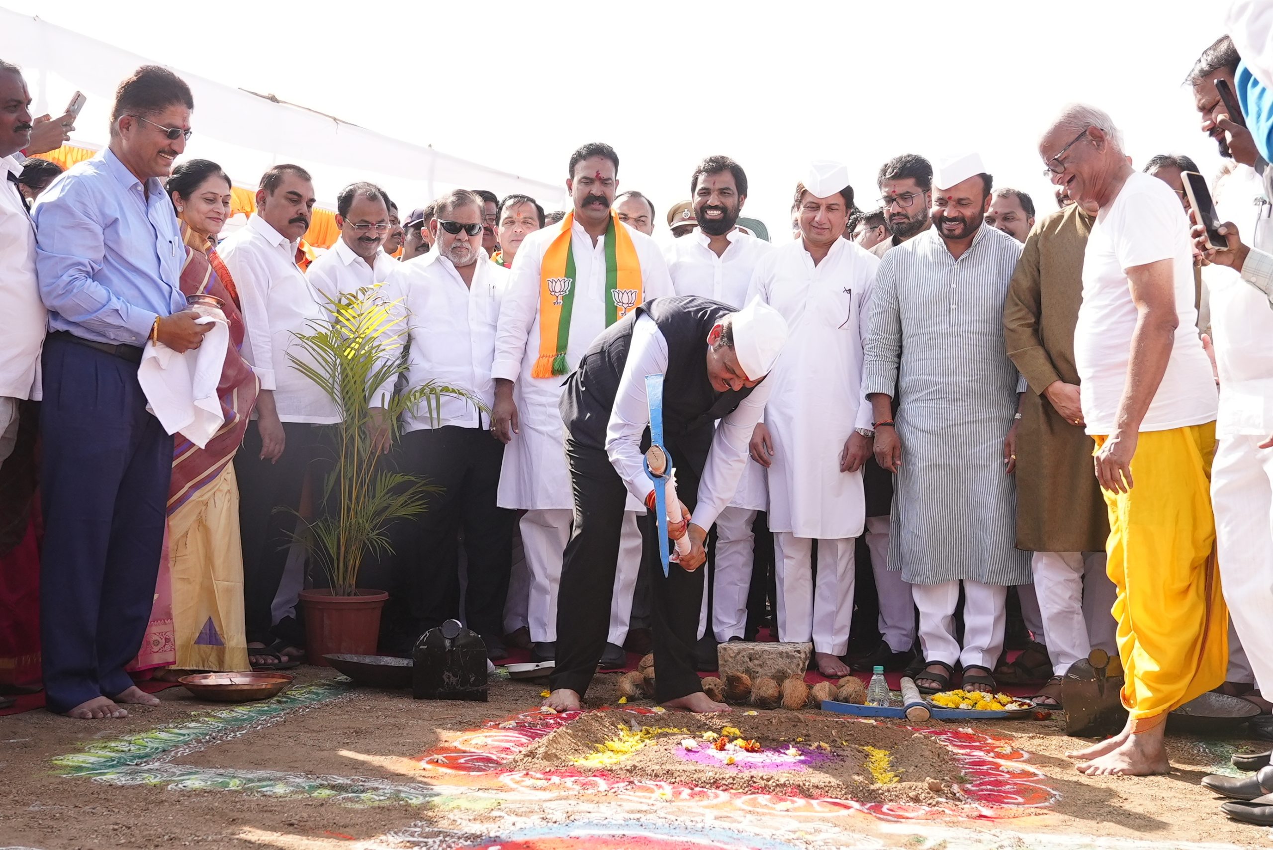  Nira Deoghar Dam Bhoomo poojan